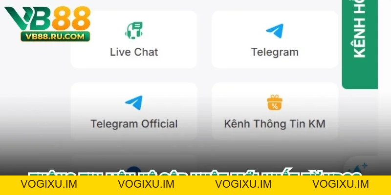 Liên Hệ VB88 - Hướng Dẫn Chi Tiết, An Toàn Cho Hội Viên - vogixu